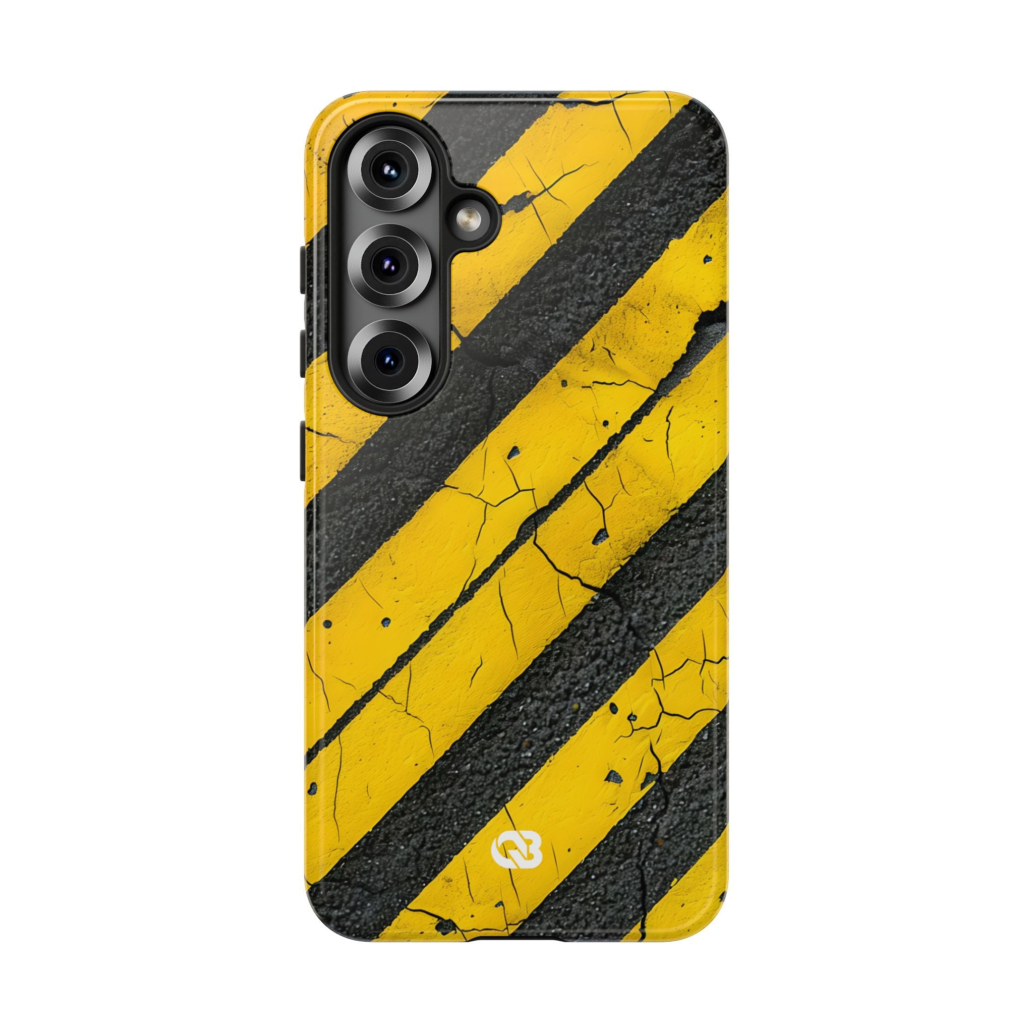 Cracked Hazard Stripes · Tough Handyhülle für Samsung