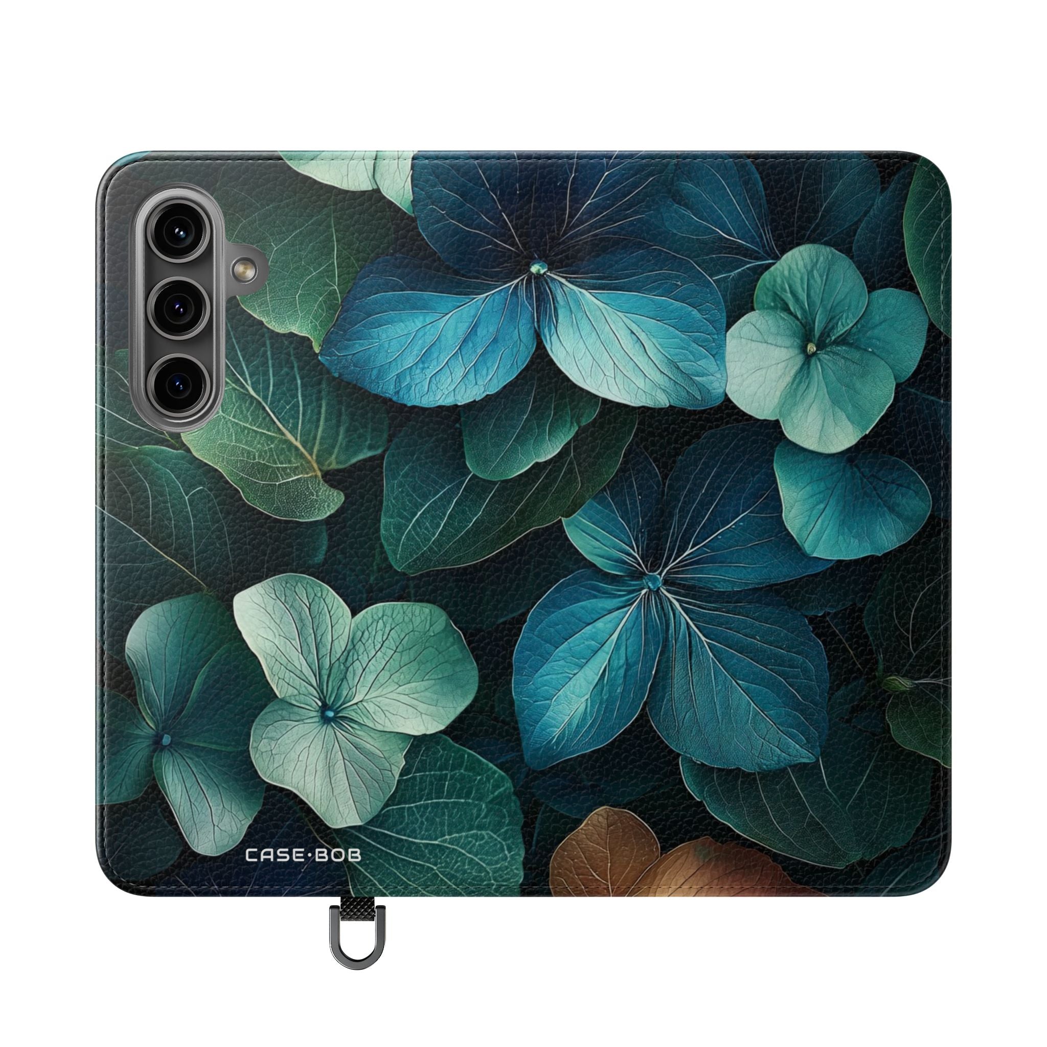 Teal Bloom - Samsung S24 Case - Wallet