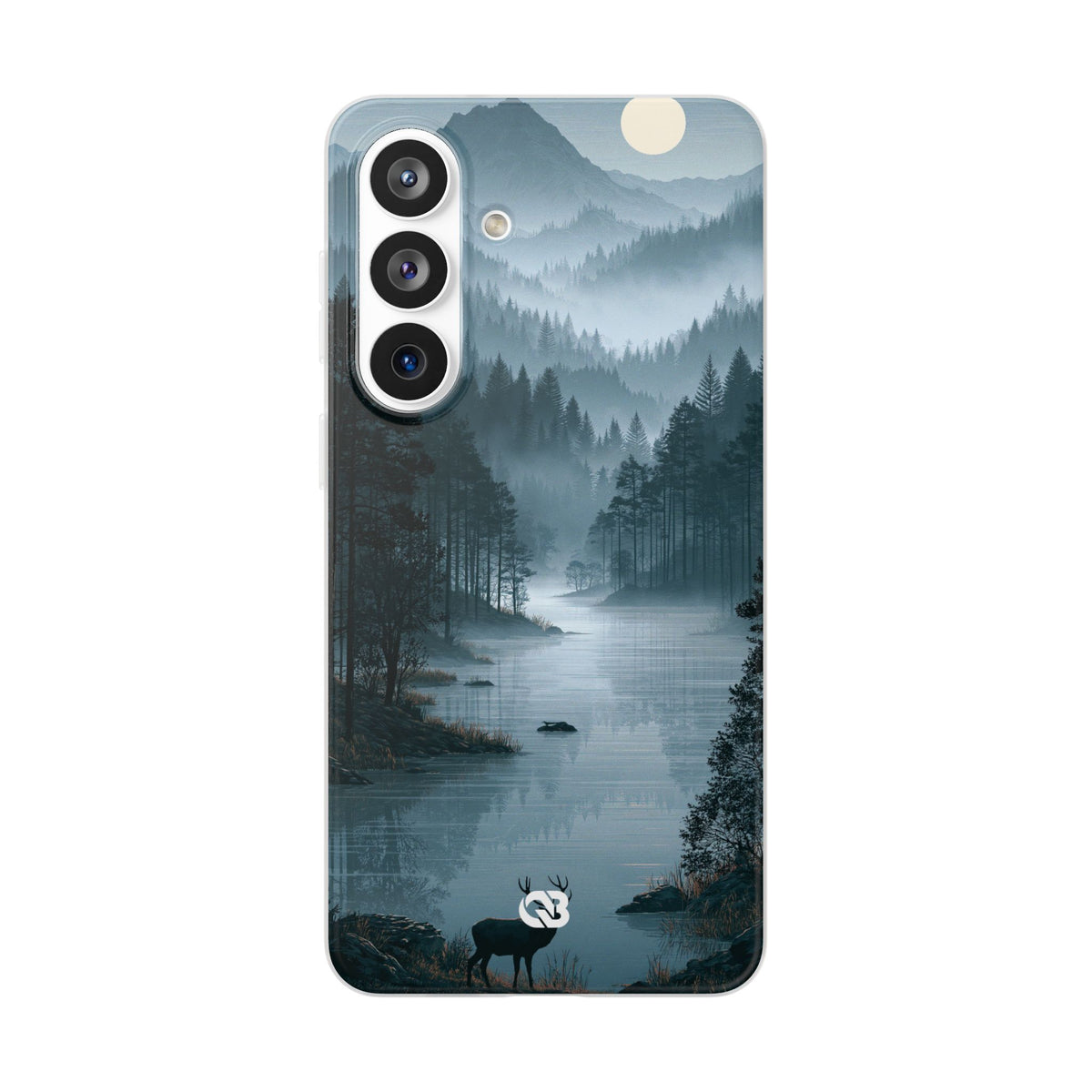 Silent Nordic Fjord · Lite Phone Case for Samsung · Blue