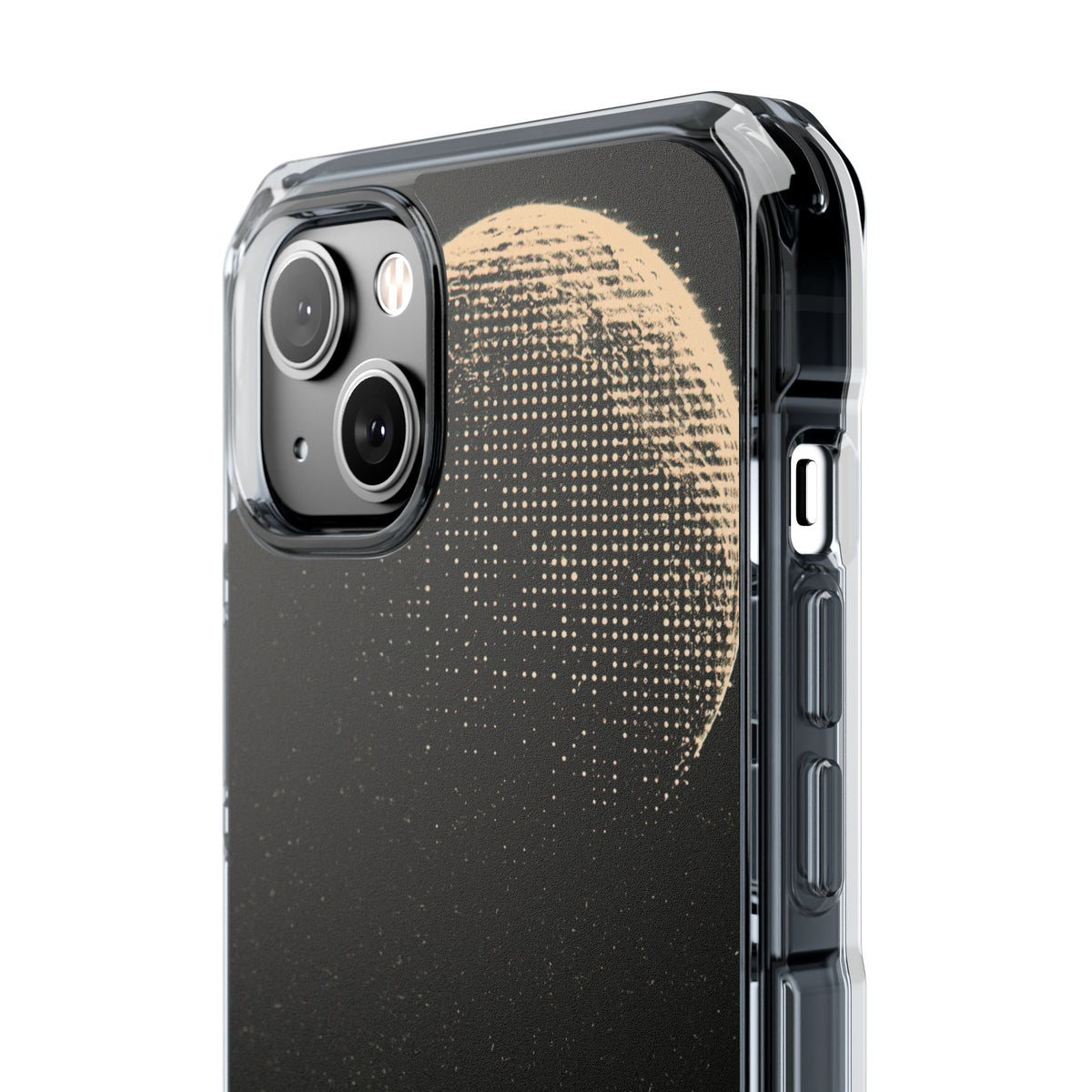 Lunar Metropolis Nocturne · Clear Impact Magnetic Phone Case for iPhone · Black