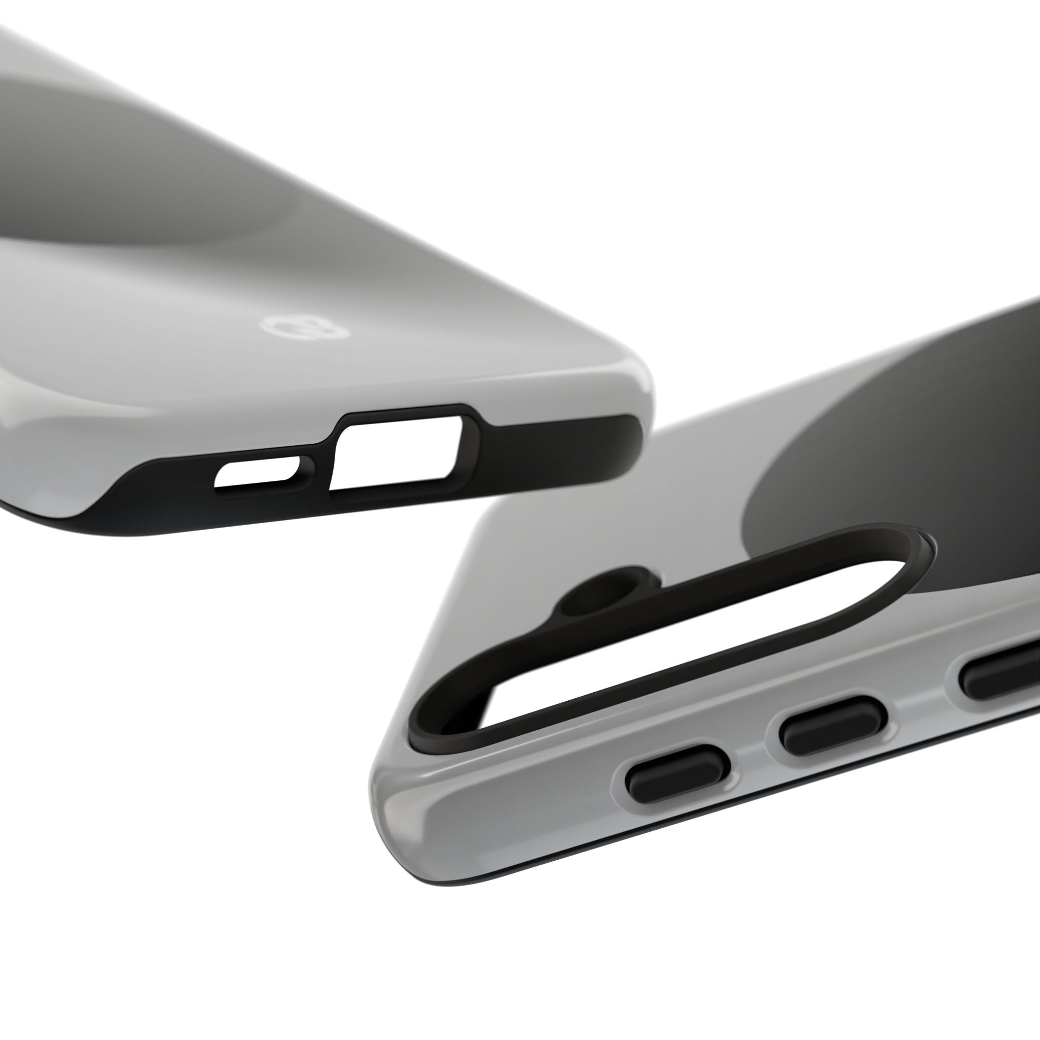 Grey Tough Phone Case for Samsung - Matte Onyx Sphere
