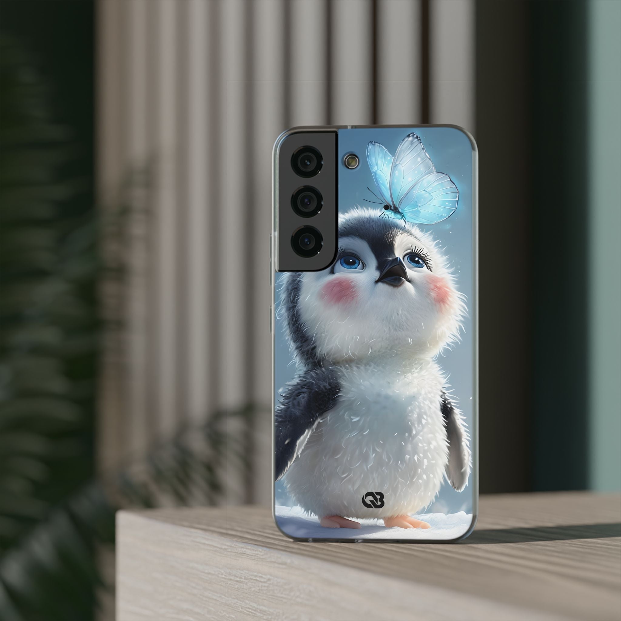 Frosty Penguin Glow · Soft Phone Case for Samsung