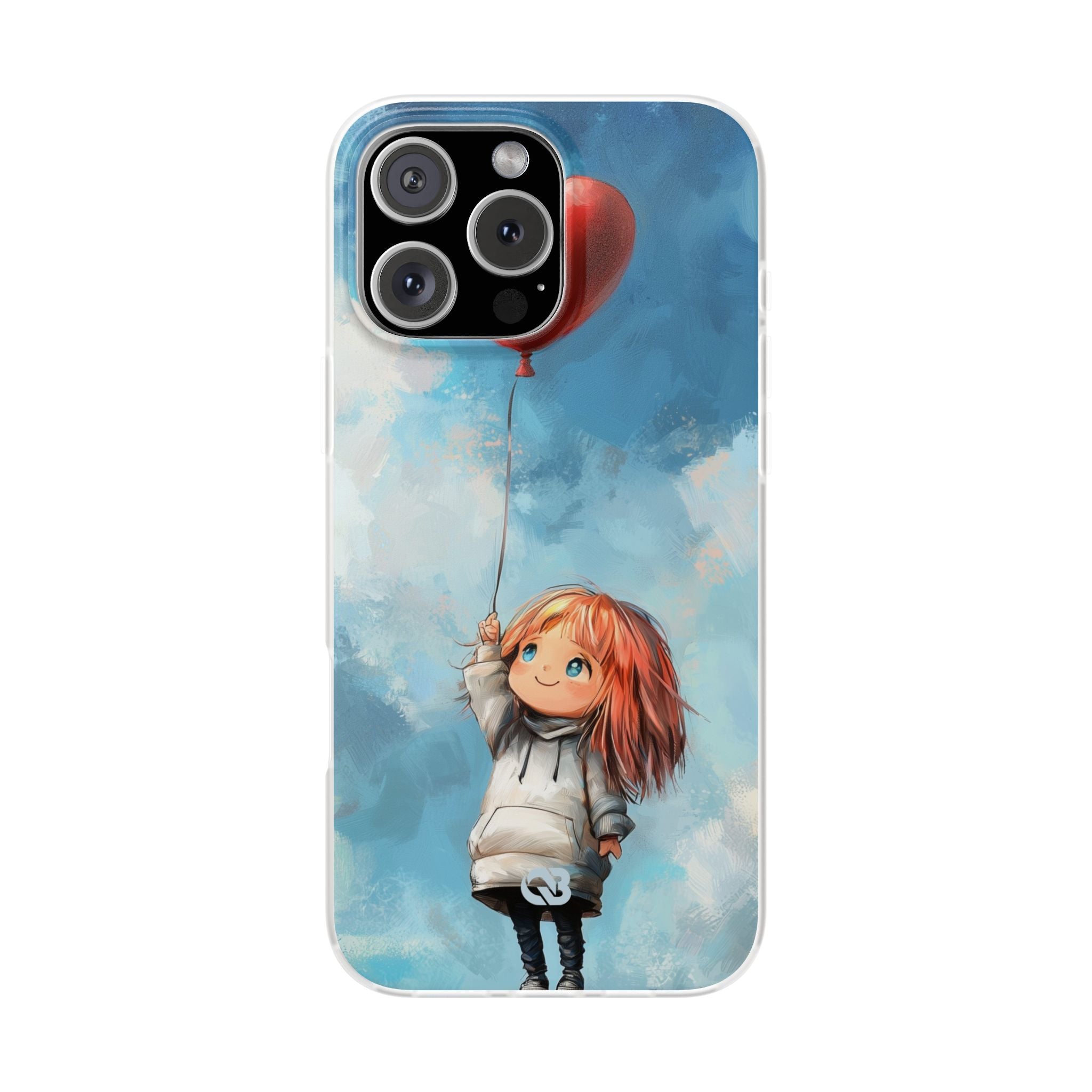 Crimson Heart Sky · Soft Coque de téléphone pour iPhone
