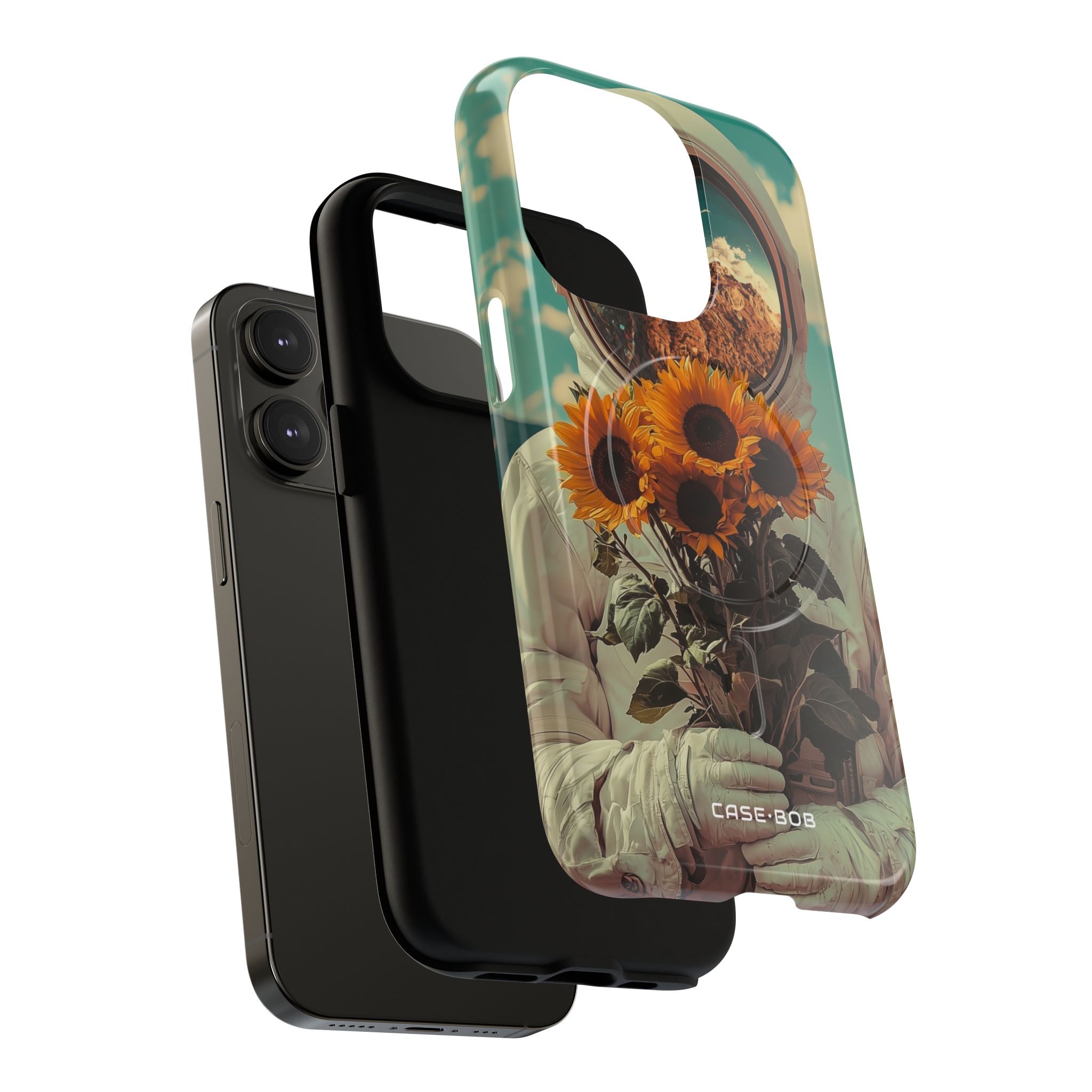 Sunflower Astronaut iPhone 14 Pro Case - Tough+