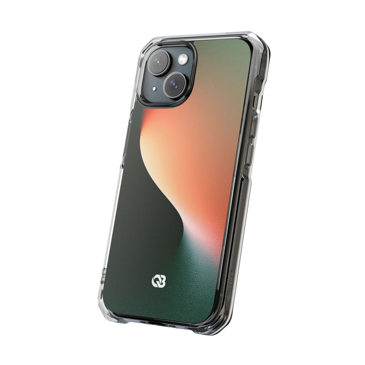 Luminous Arc · Clear Impact Magnetic Phone Case for iPhone · Green