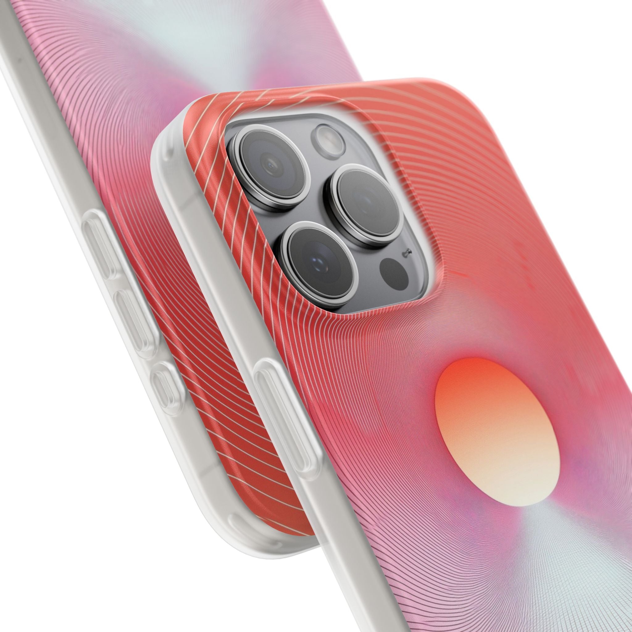 Orange Portal iPhone 15 Pro Max Skal - Mjuk