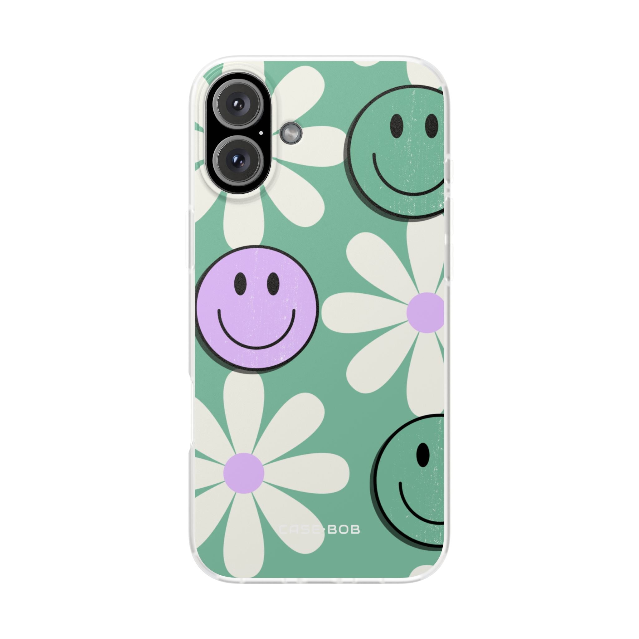 Smiley Daisy Glow iPhone 16 Plus Case - Soft