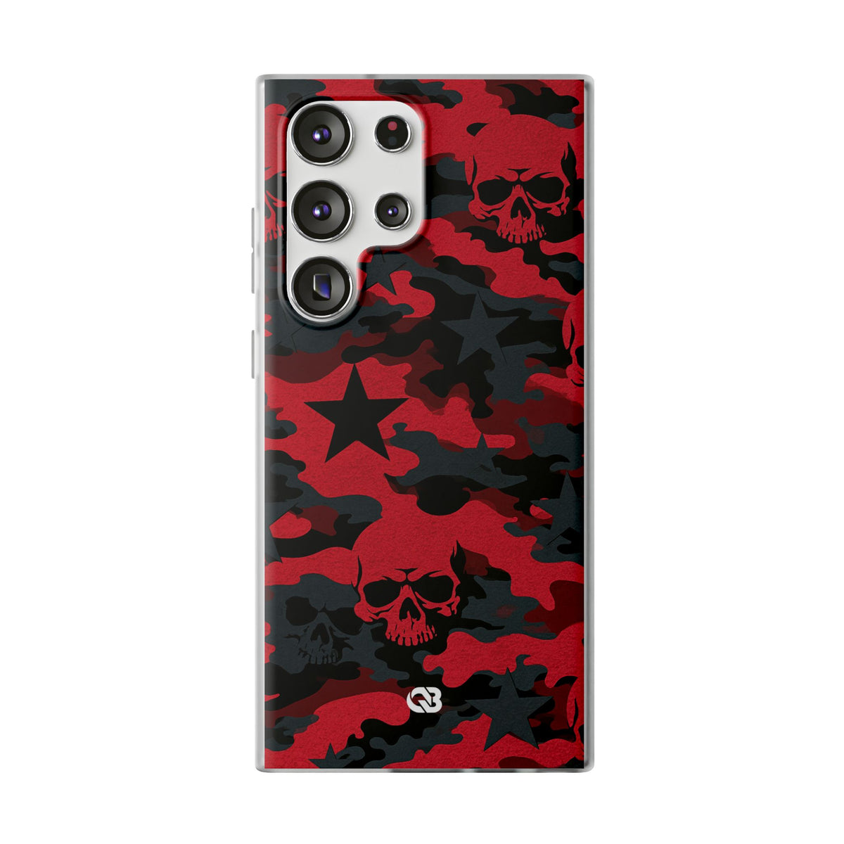 Crimson Skull Camo · Lite Phone Case for Samsung · Red