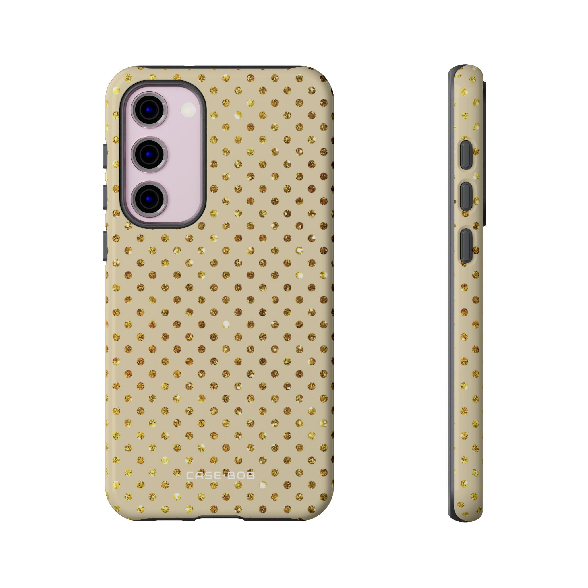 Gold Glitzer Raster Samsung S23 Plus Case - Tough
