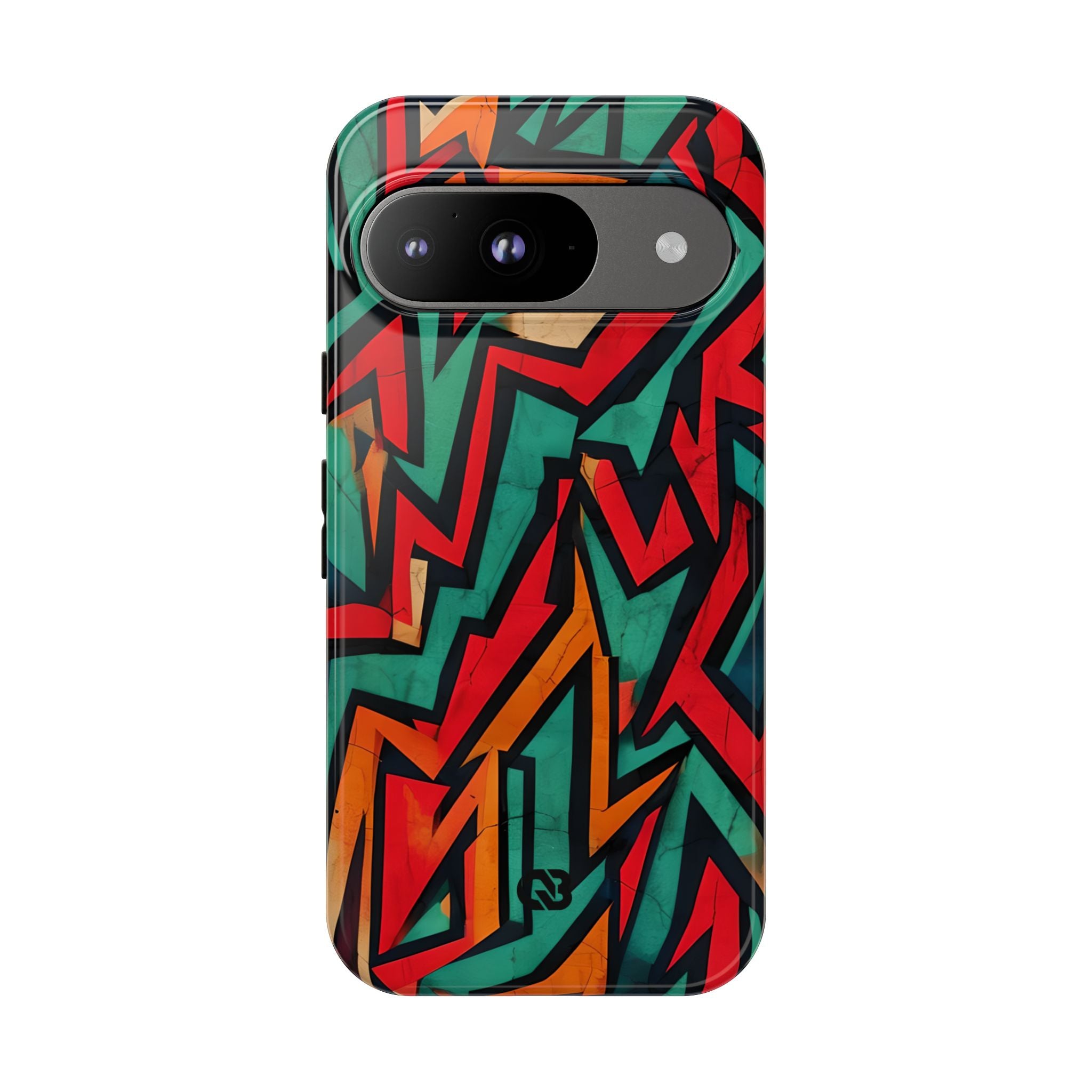 Jagged Teal Static · Tough Phone Case for Google Pixel