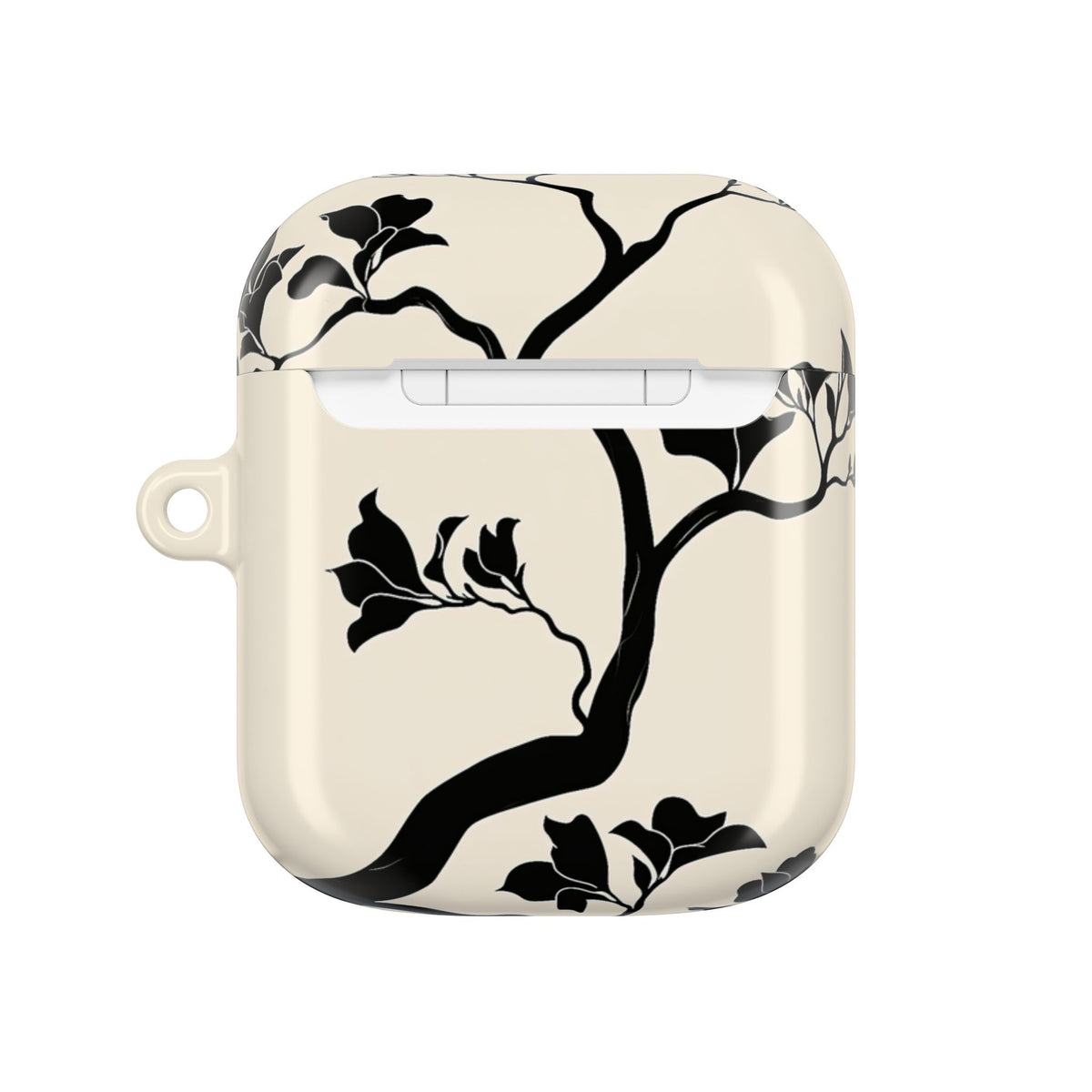 Ebony Magnolia · Hard Case for AirPods & AirPods Pro · Beige