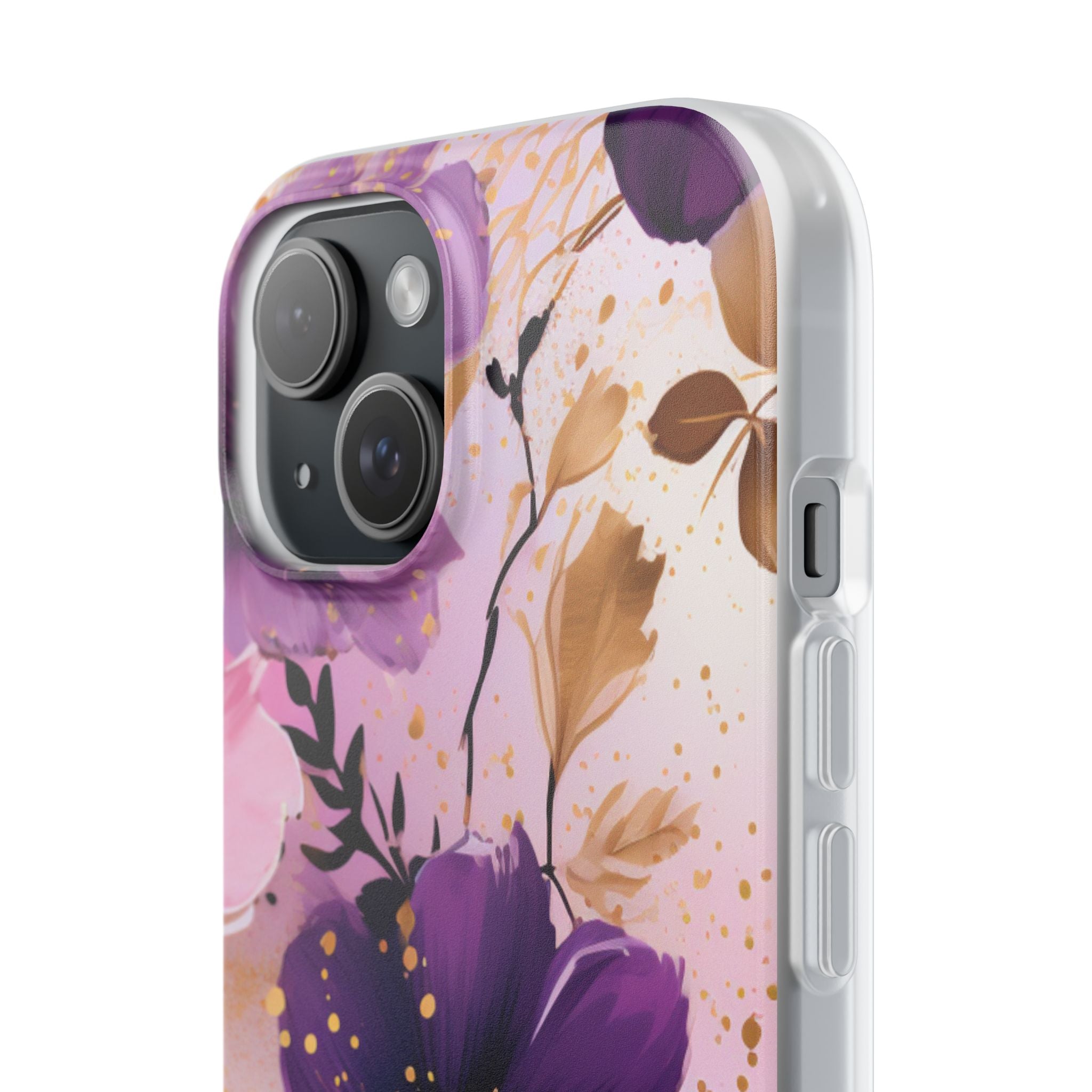 Gilded Violet Bloom · Soft Handyhülle für iPhone