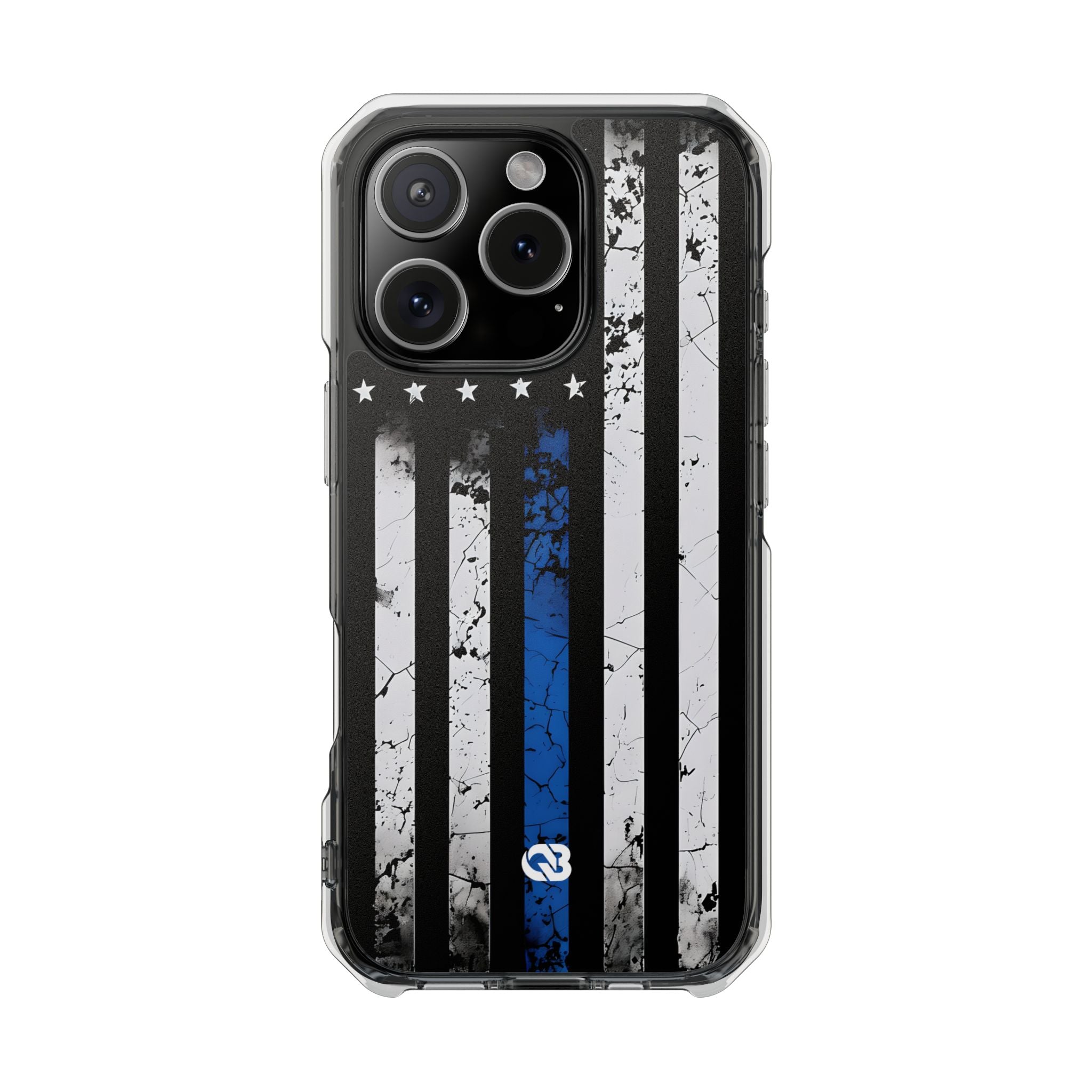 Gritty Cobalt Flag · Impact Phone Case for iPhone · Magsafe