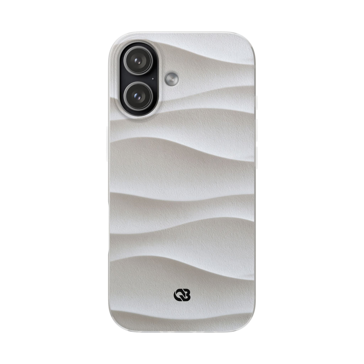White Lite Phone Case for iPhone - Arctic Flow Ridges