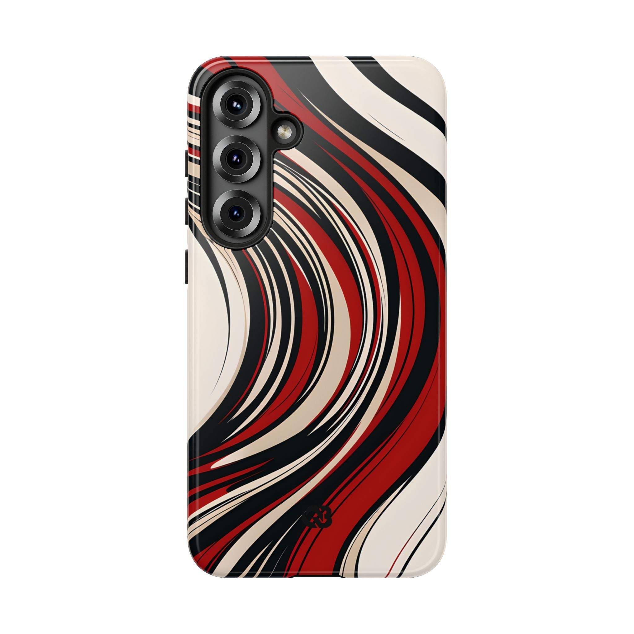 Crimson Flow Waves · Tough Phone Case for Samsung