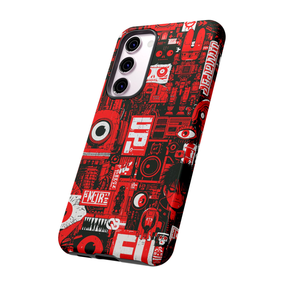 Neo Mecha Collage · Tough Phone Case for Samsung · Red
