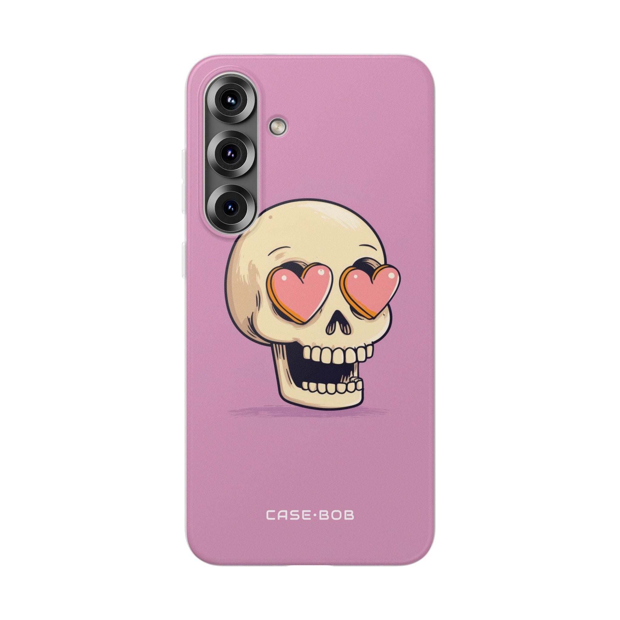 Heart Eyes Skull Samsung S25 Plus Case - Soft