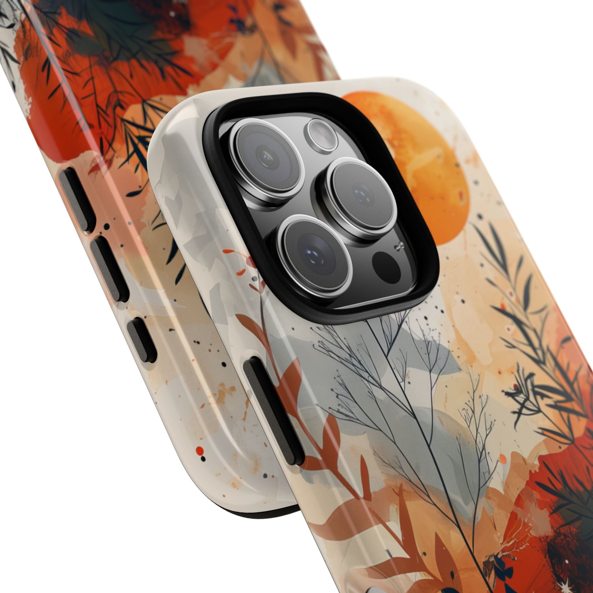 Orange Orb Breeze iPhone 16 Pro Case - Tough