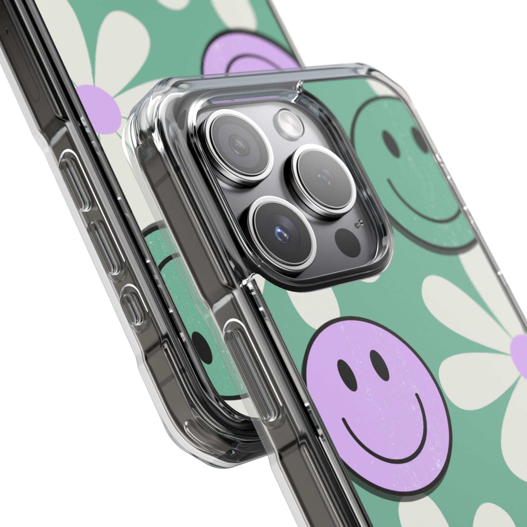 Smiley Daisy Glow iPhone 15 Pro Cover - Impact