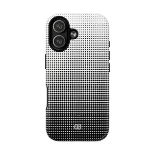Black Tough 2.0 Magsafe Phone Case for iPhone - Obsidian Halftone Flux
