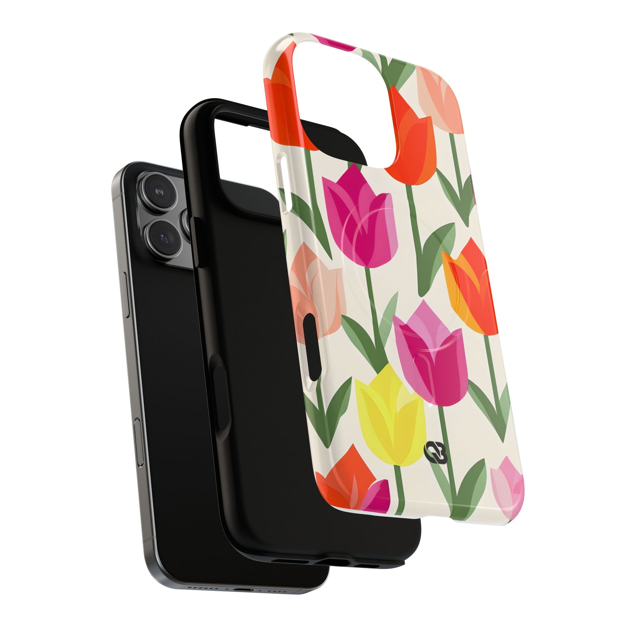 Vibrant Petal Grid · Tough+ Handyhülle für iPhone · Magsafe