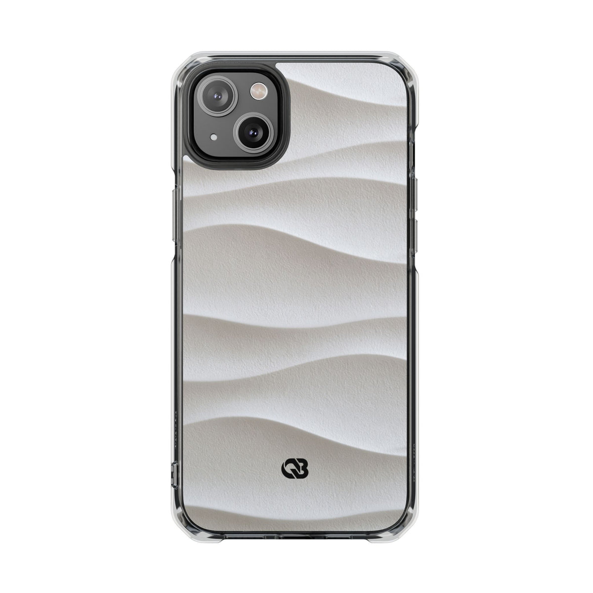 White Impact MagSafe Phone Case for iPhone - Arctic Flow Ridges