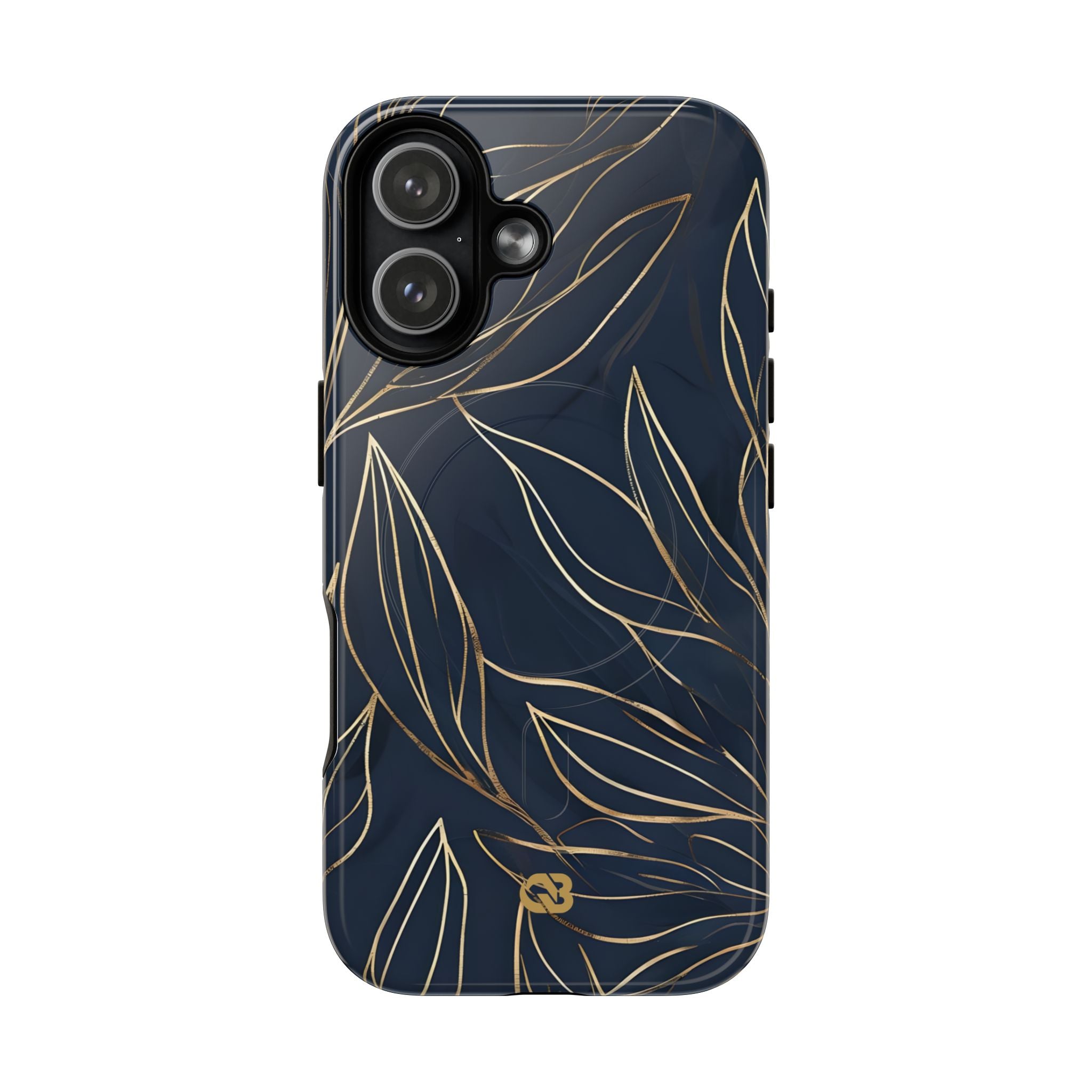Gilded Navy Foliage · Tough+ Magsafe