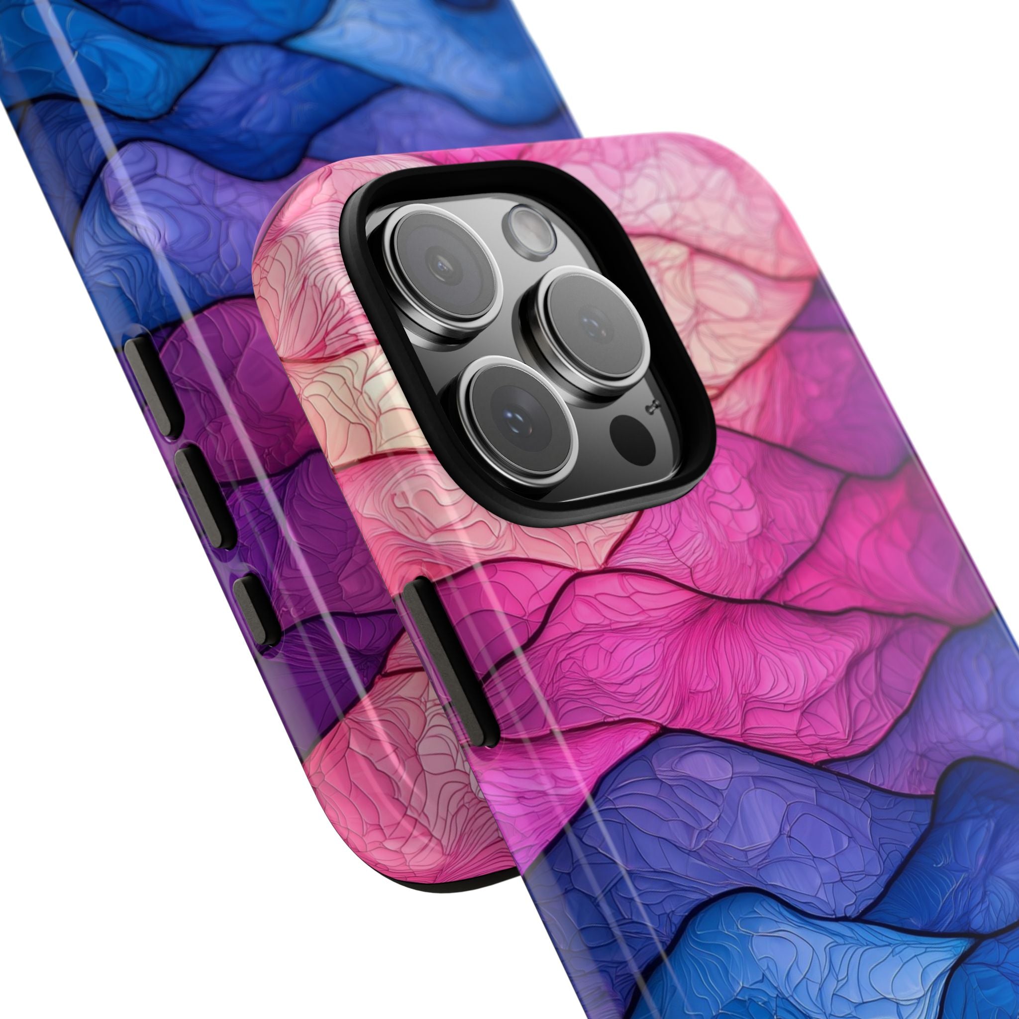 Welliges Ader-Verlauf iPhone 16 Pro Max Case - Tough