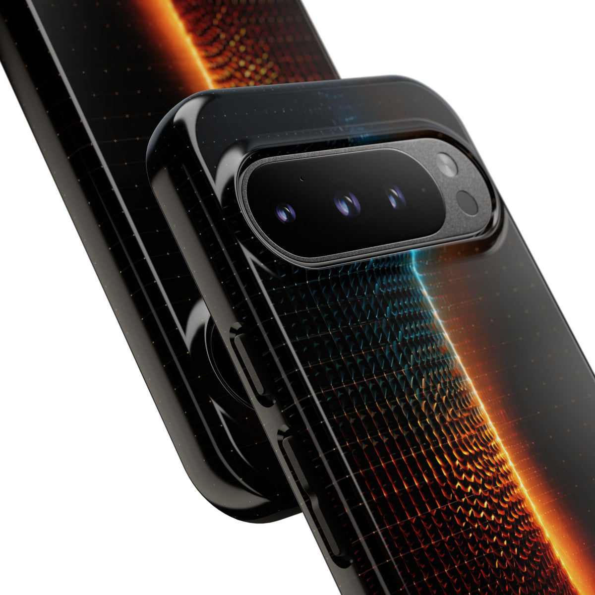 Luminous Refraction Grid · Tough Phone Case for Pixel · Black