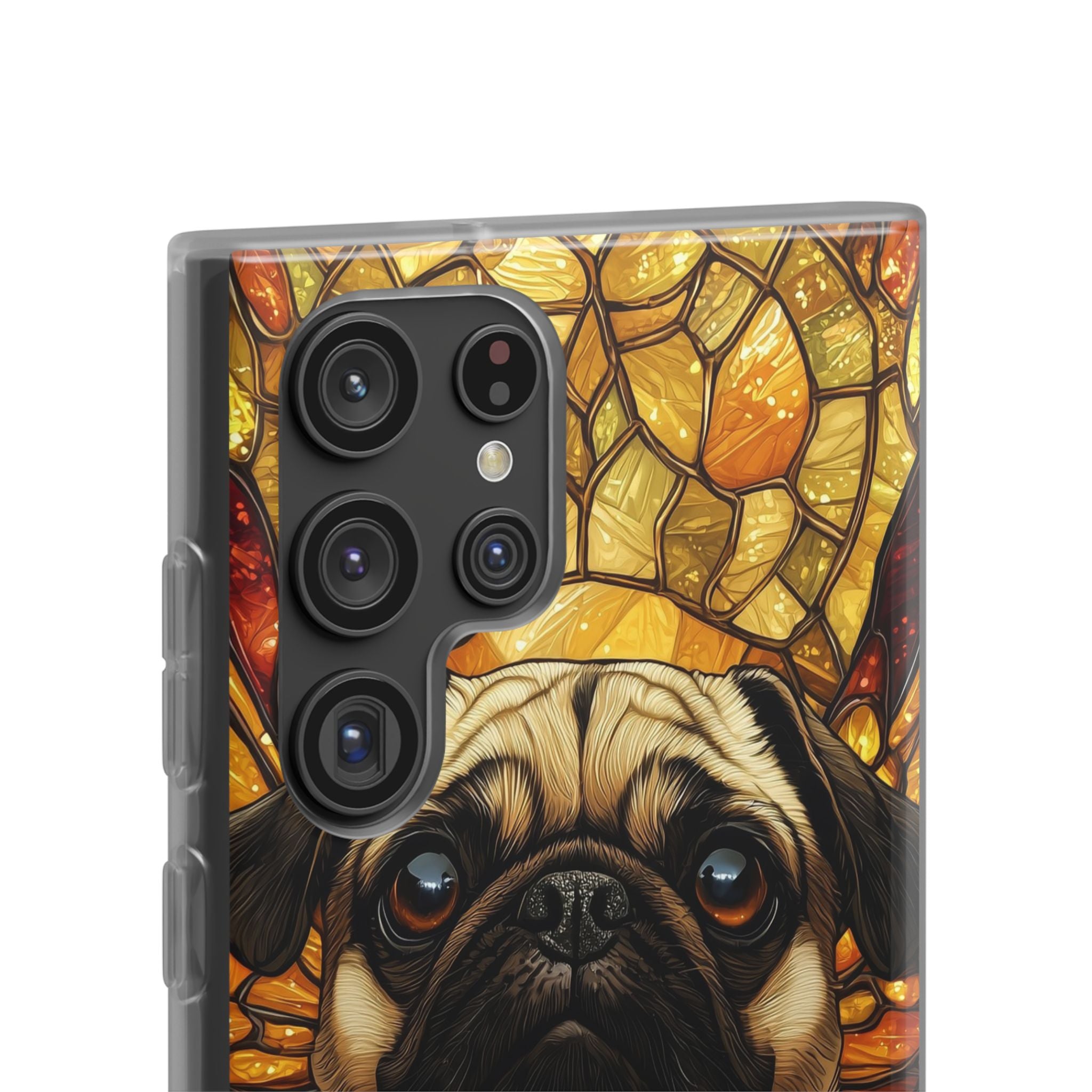 Amber Pug Divinity · Soft Phone Case for Samsung