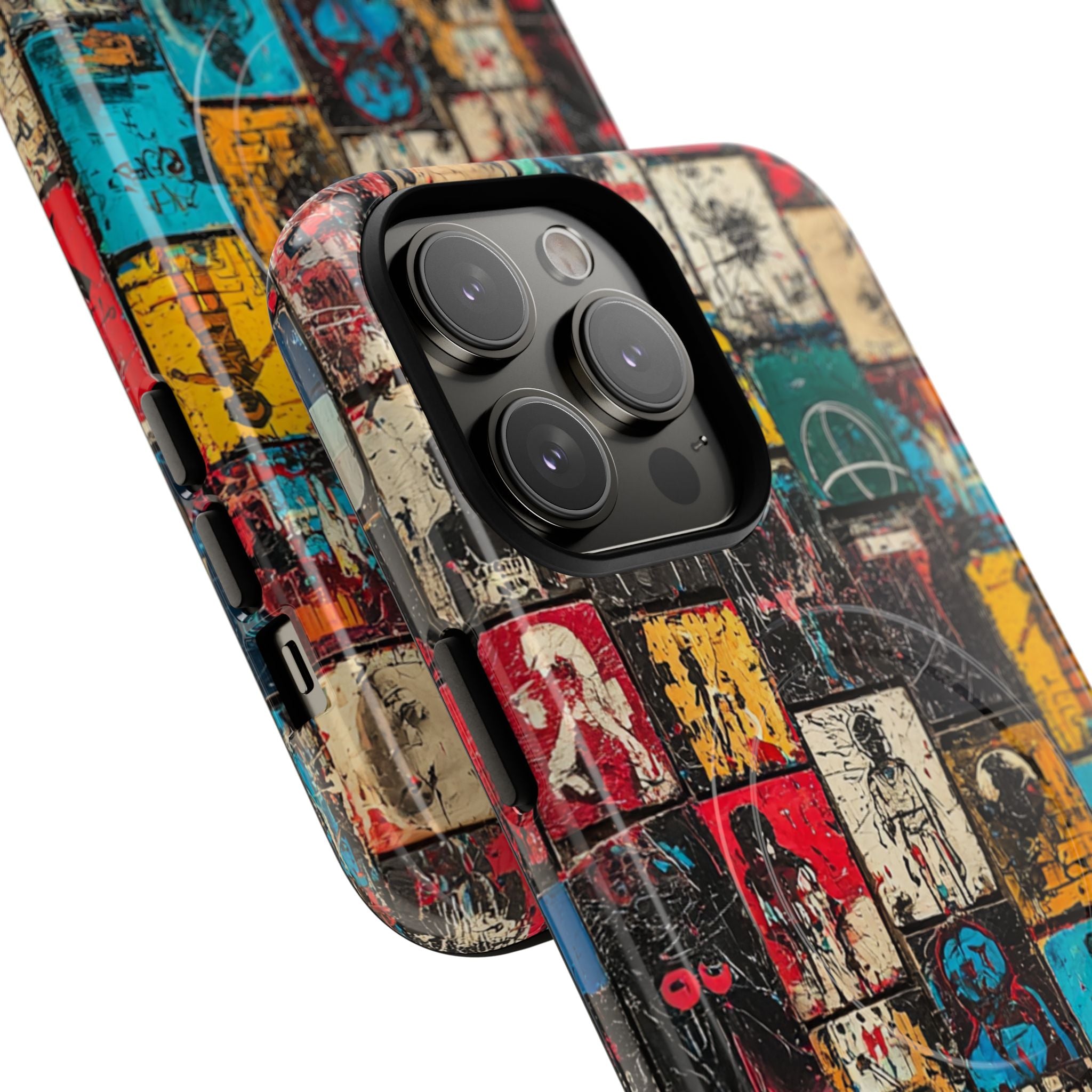 Figureret gitter iPhone 14 Pro Max cover - Tough+