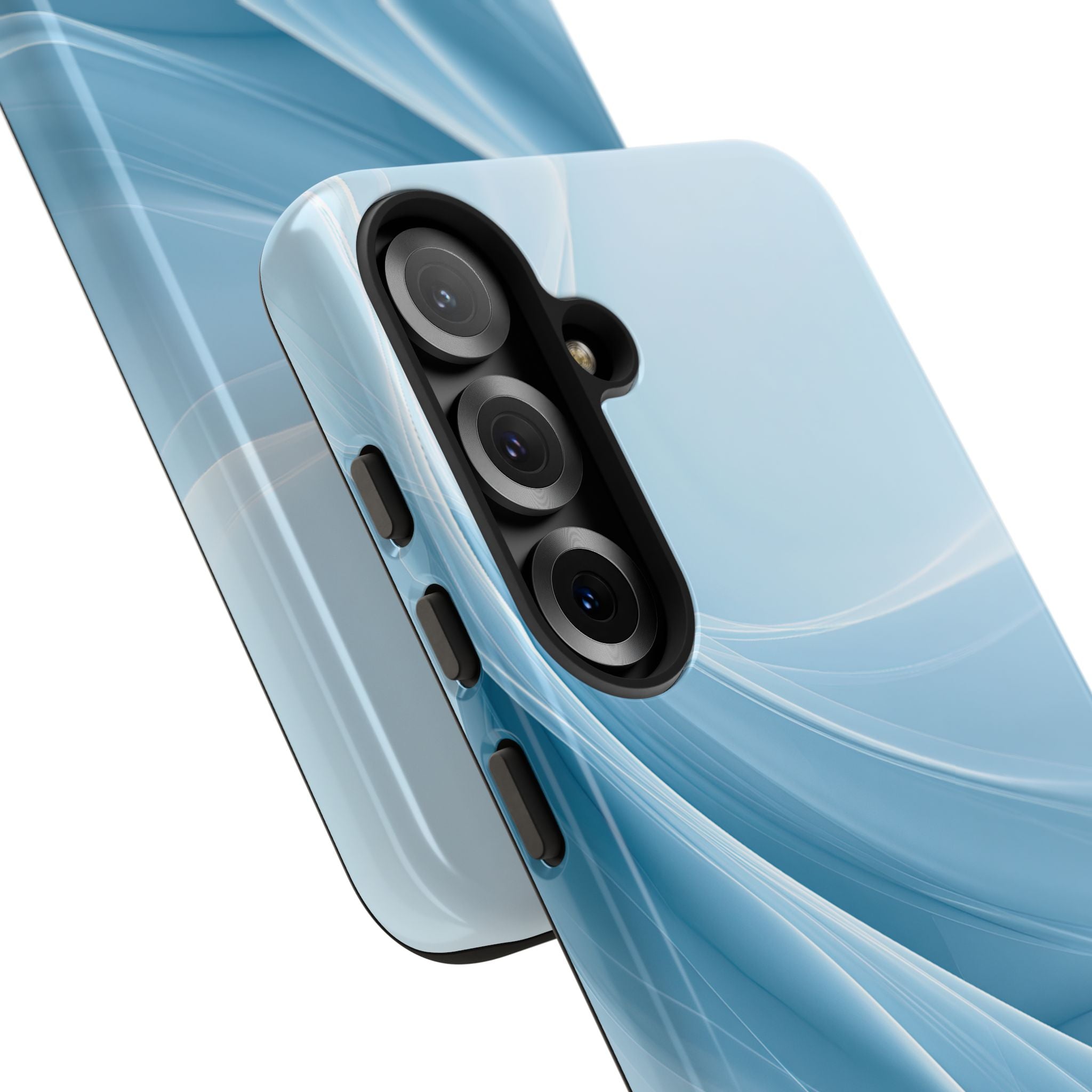 Blue Tough Phone Case for Samsung - Arctic Silk Drift