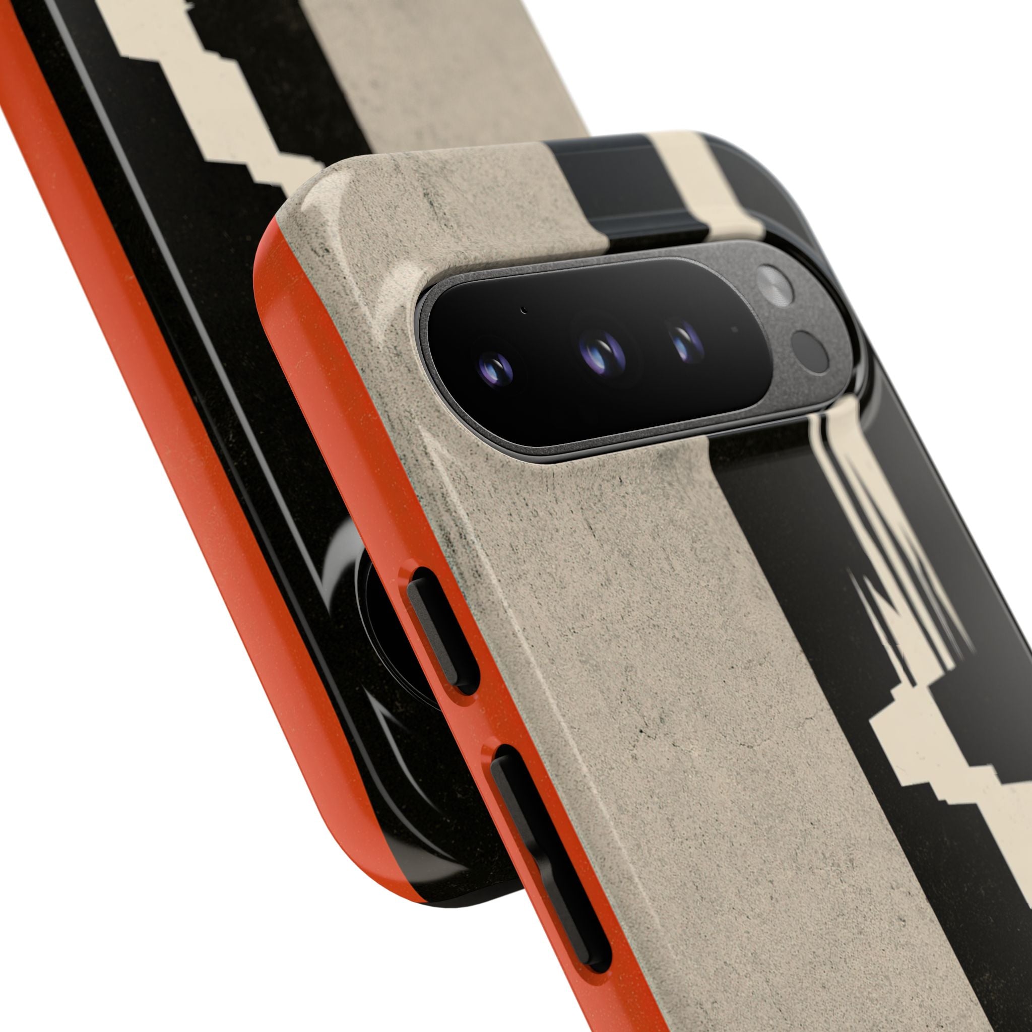 Orange Tough Phone Case for Google Pixel - Orange Monolith Rift