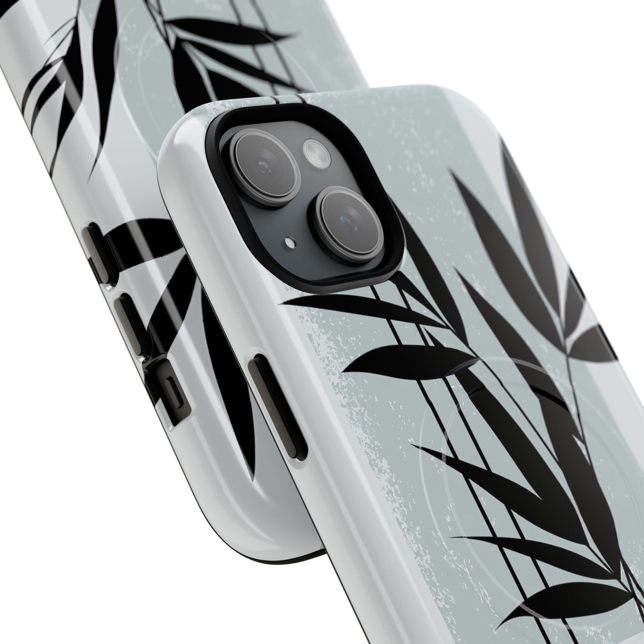 Grey Tough 2.0 Magsafe Phone Case for iPhone - Sage Bamboo Noir