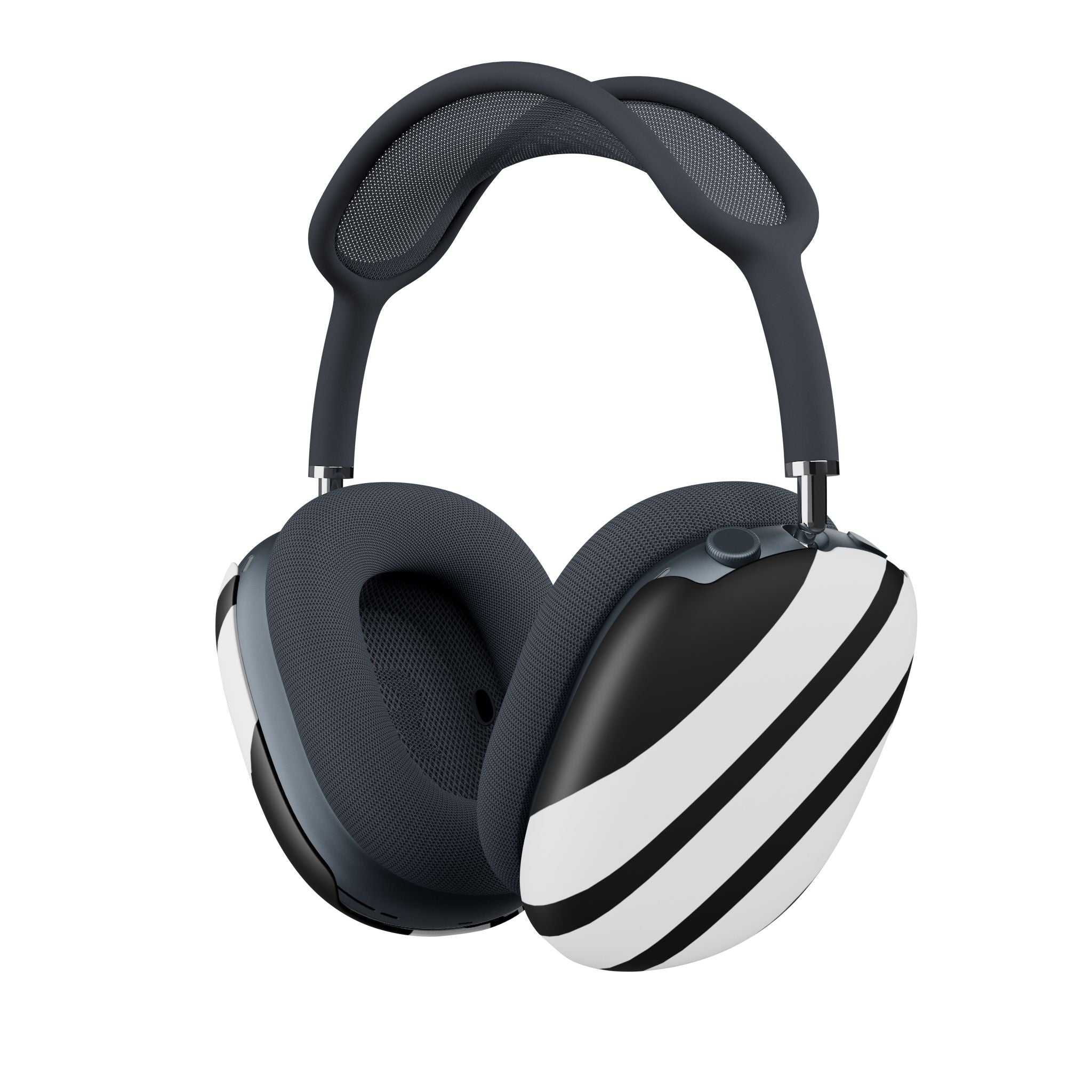 Diagonal Stripes BlackWhite - AirPod Max Case