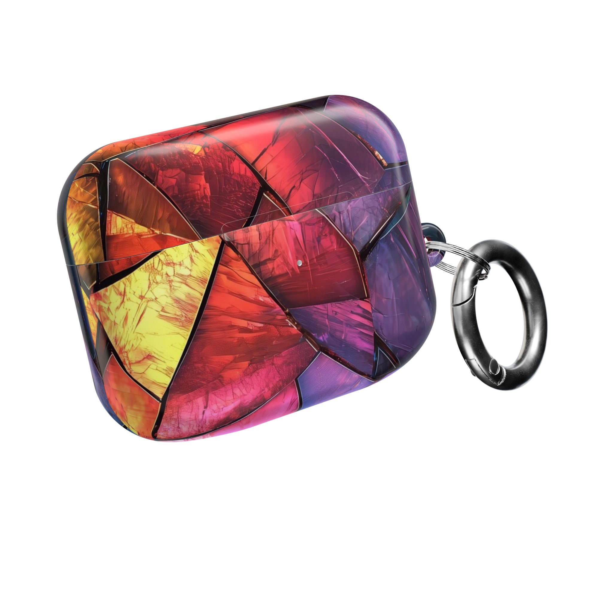 Crimson Shard Mosaic - AirPods Case