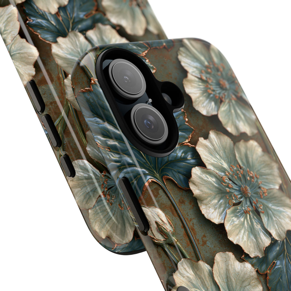 Gilded Blossom Reverie · Tough Phone Case for iPhone · Teal