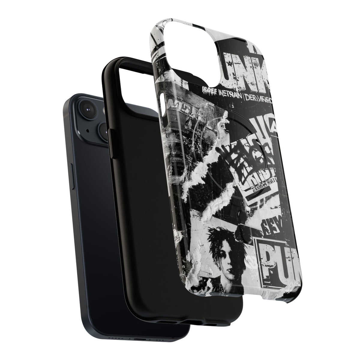 Underground Punk Collage · Tough 2.0 Magnetic Phone Case for iPhone · Black