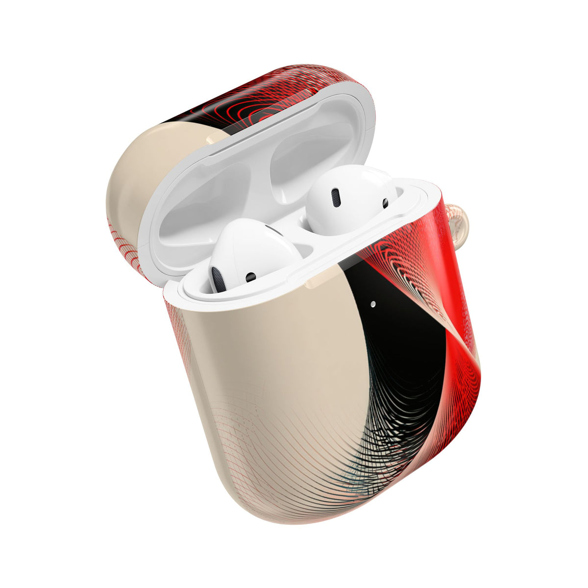 Parametric Helix · Hard Case for AirPods & AirPods Pro · Red