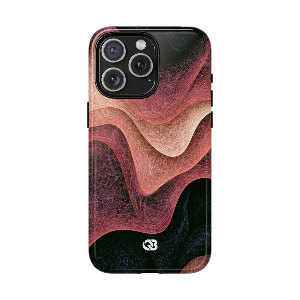 Rose Contour Waves · Tough 2.0 Magnetic Phone Case for iPhone · Pink