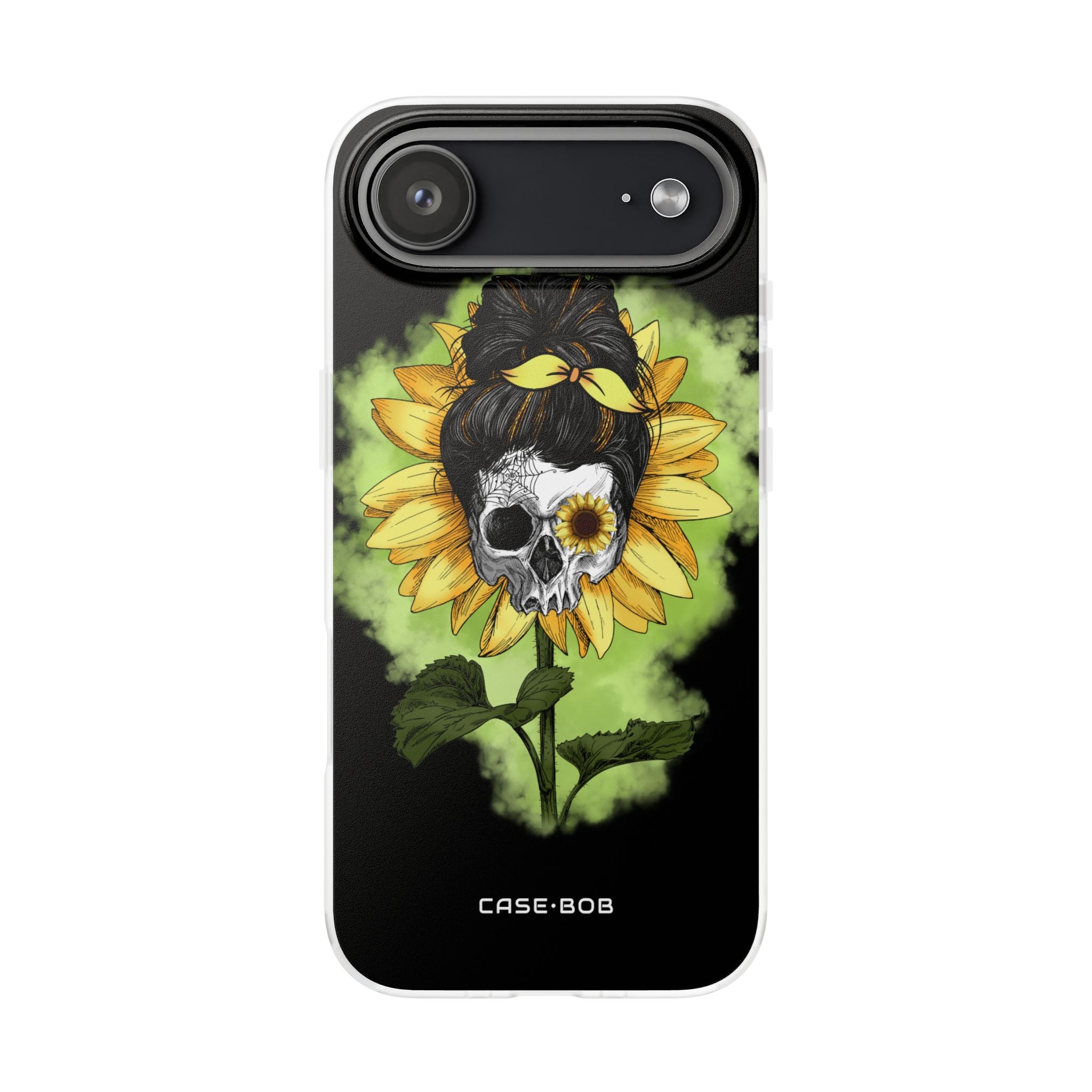 Sunflower Skull iPhone 17 Air Case - Soft - CASE•BOB