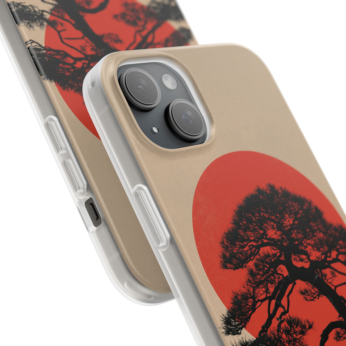 Crimson Pine Solitude · Lite Phone Case for iPhone · Beige