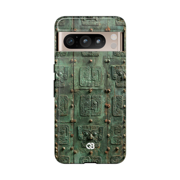 Dynastic Bronze Relief · Tough Phone Case for Pixel · Green