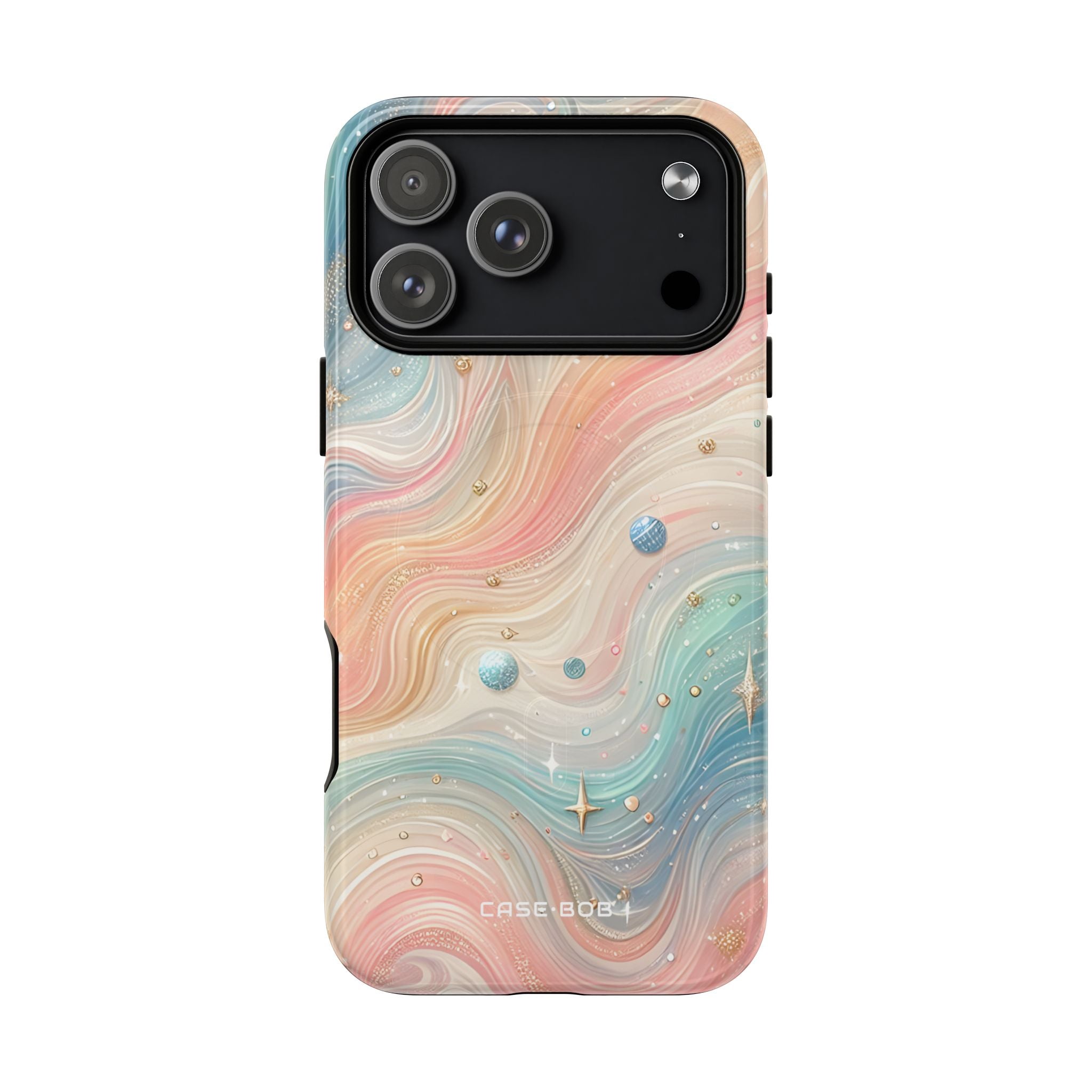Iridescent Swirls iPhone 17 Pro Max Case - Tough+ - CASE•BOB