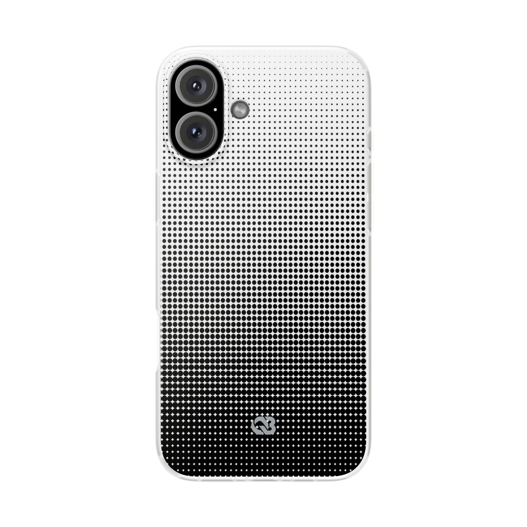 Black Lite Phone Case for iPhone - Obsidian Halftone Flux