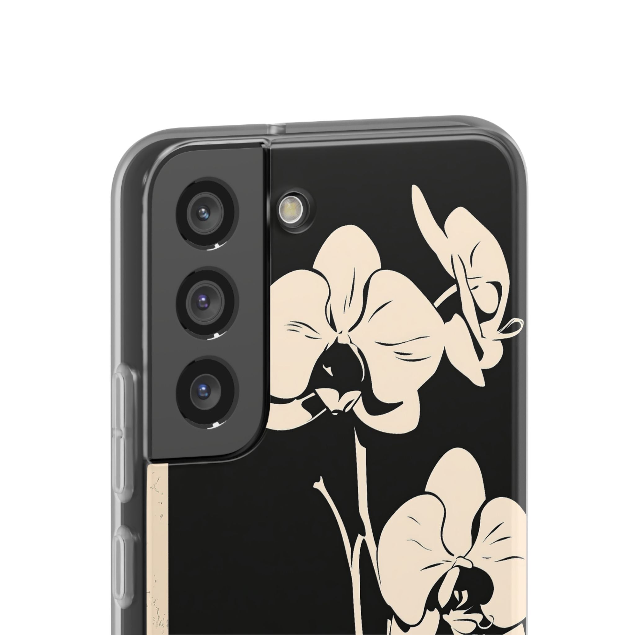 Black Lite Phone Case for Samsung - Obsidian Bone Orchid