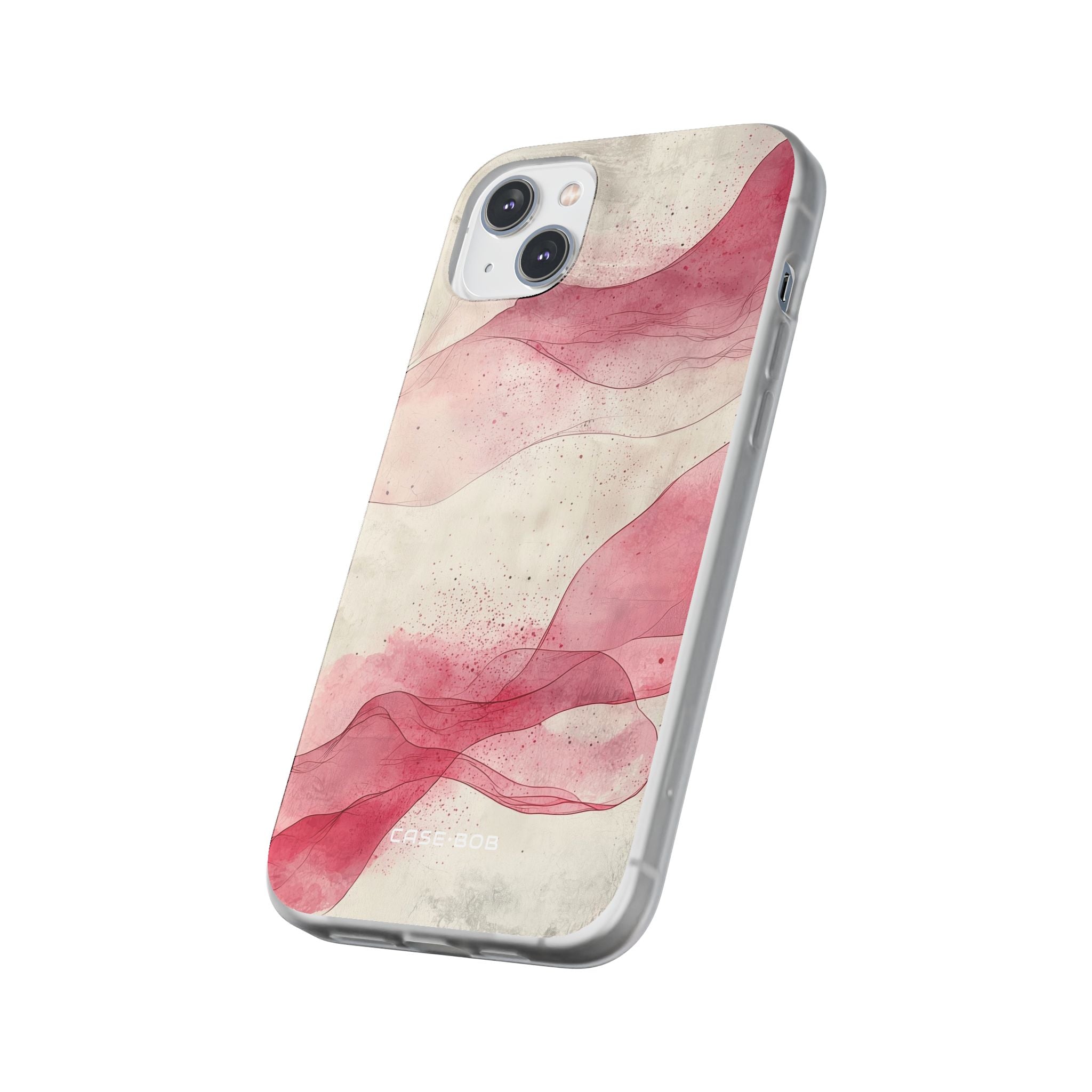 Crimson Waves iPhone 14 Plus Case - Soft