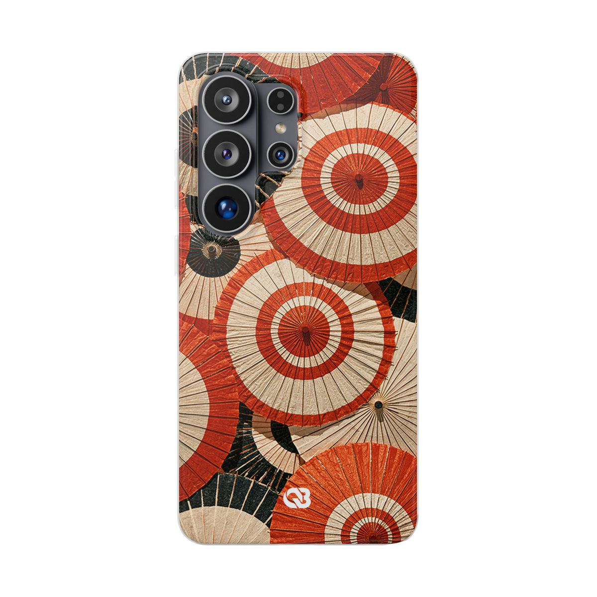 Vermilion Wagasa Motif · Lite Phone Case for Samsung · Red