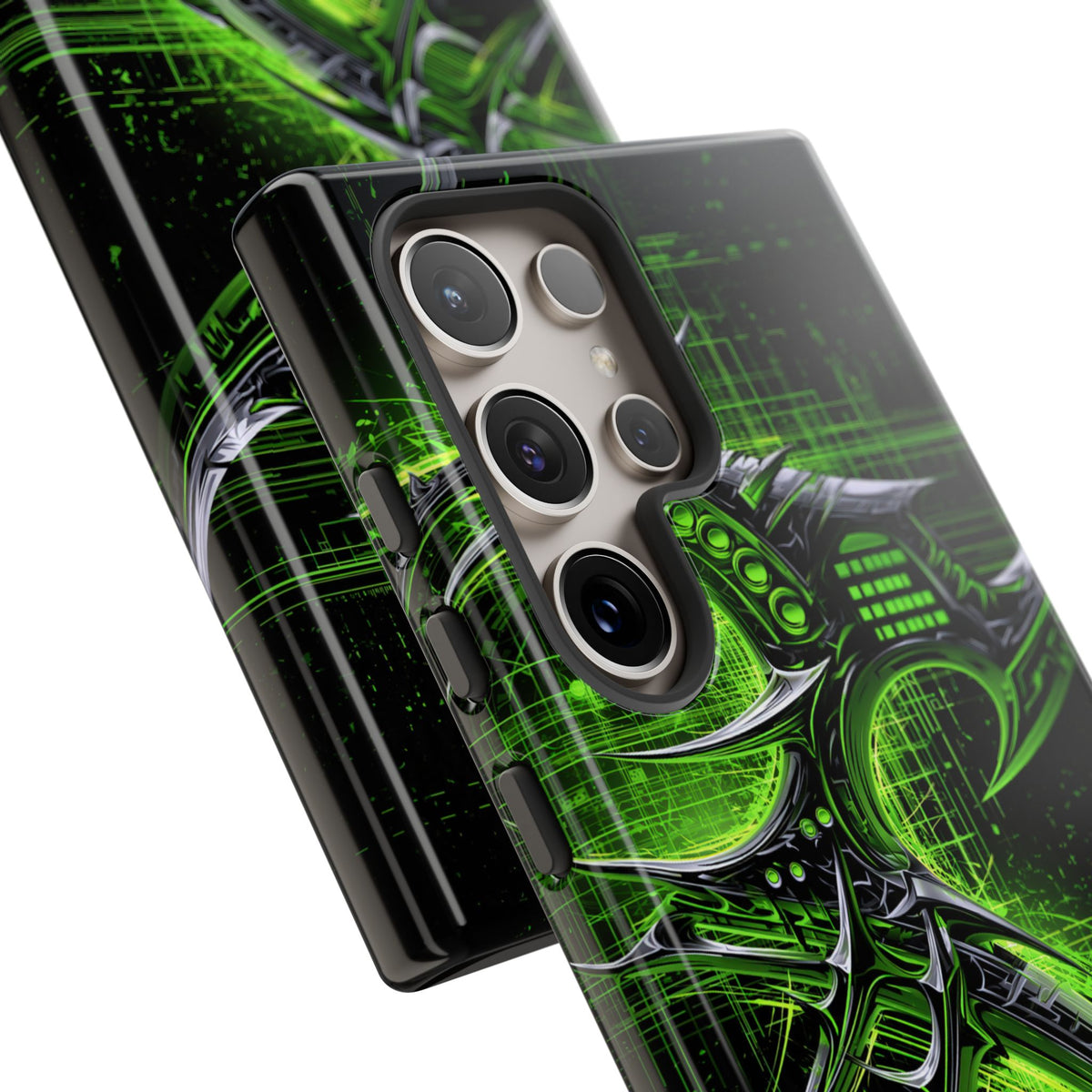 Cyber Sigil Grid · Tough Phone Case for Samsung · Green