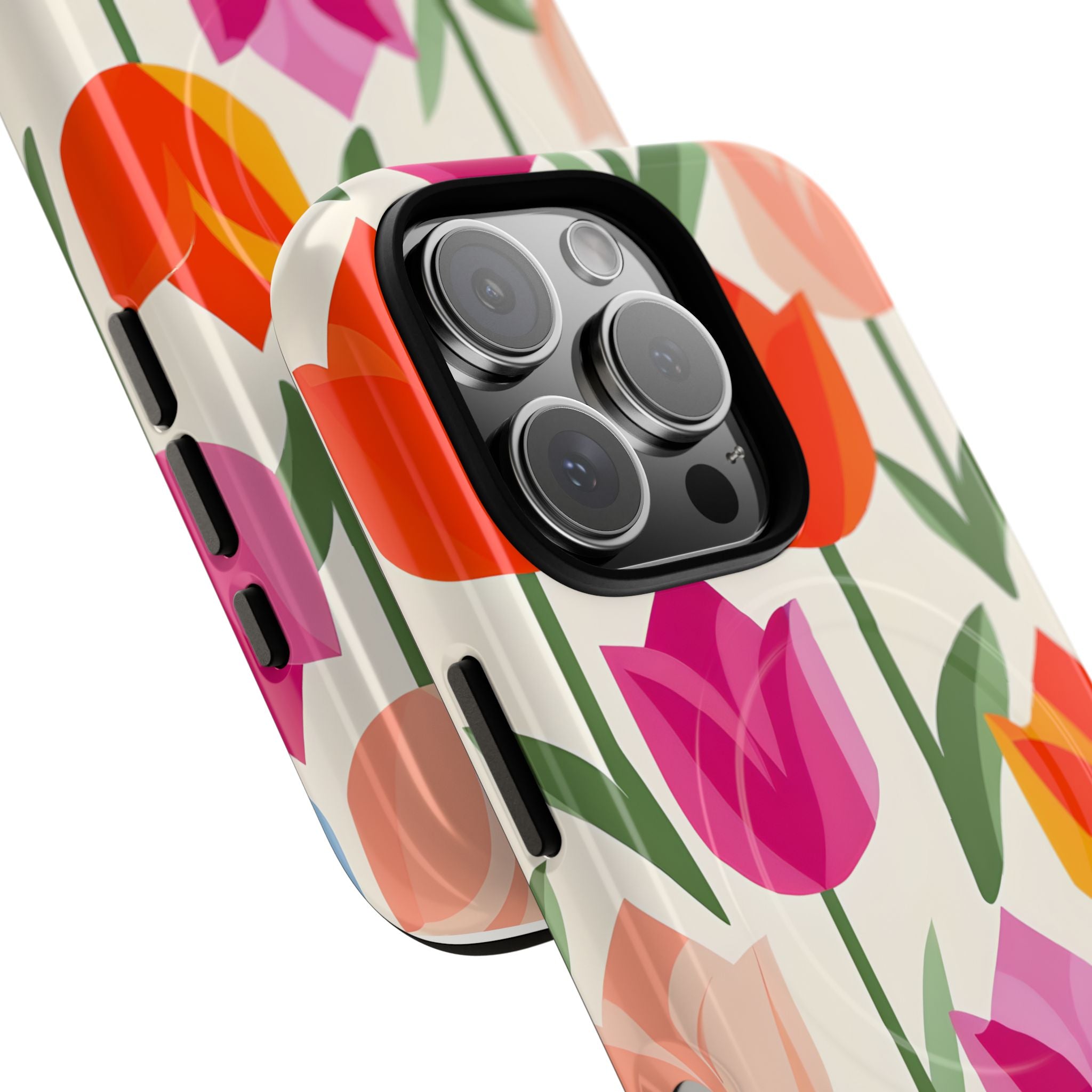 Vibrant Petal Grid · Tough+ Handyhülle für iPhone · Magsafe